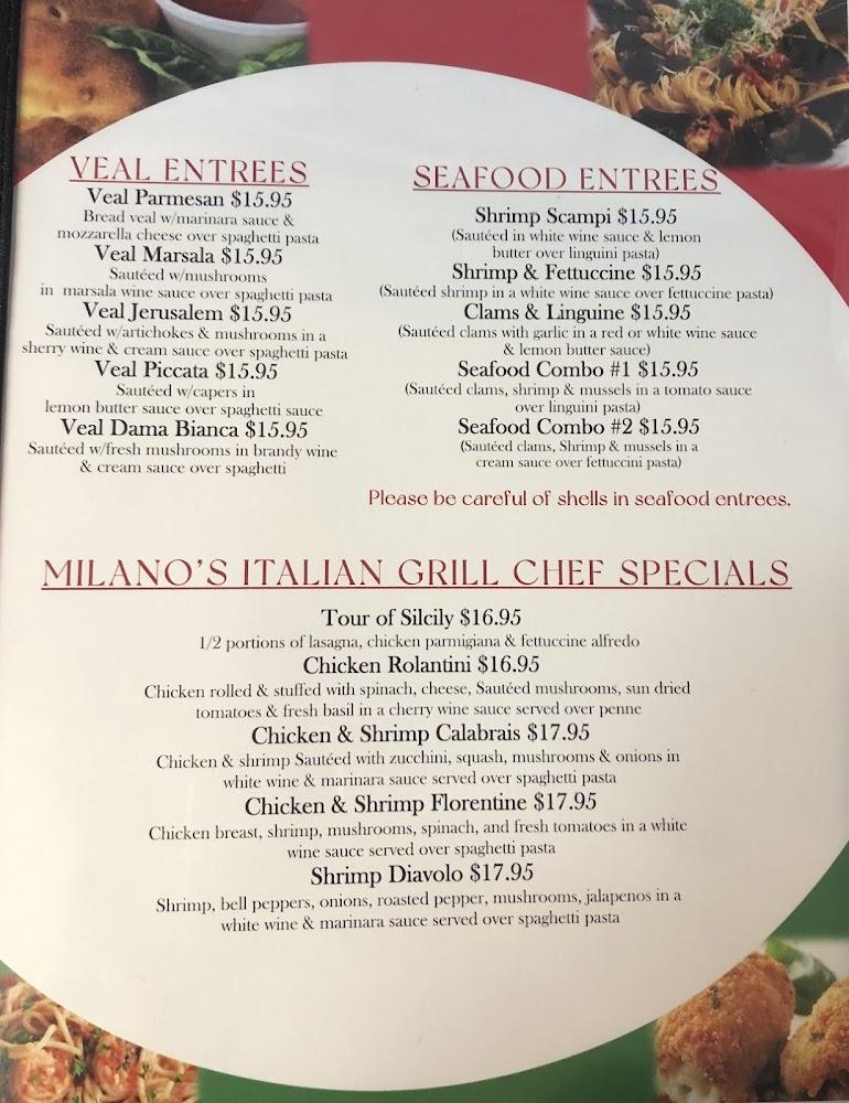 Milano's Italian Grill Stuffed Mushrooms